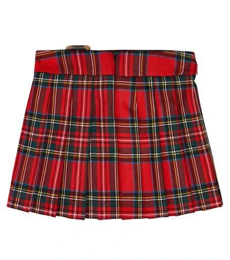 Dolce & Gabbana Pleated tartan virgin wool skirt 3
