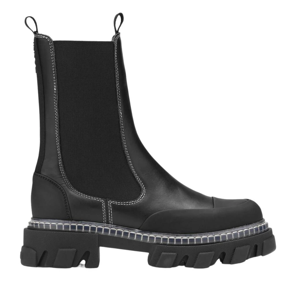 Ganni Mid Chelsea Boot In Black 1