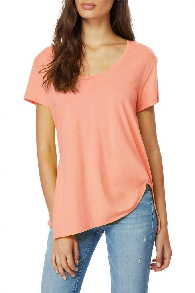 Habitual Habitual - Tencel Cotton Asymmetrical Hem Tuck Shirt
