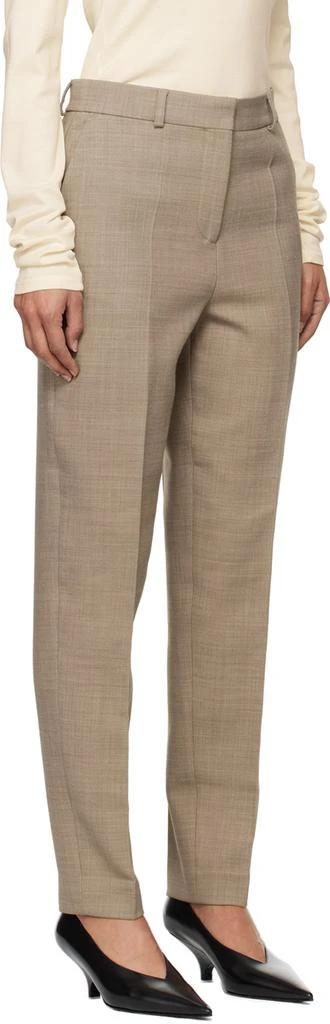 Totême Beige Low-Waist Tailored Trousers 2