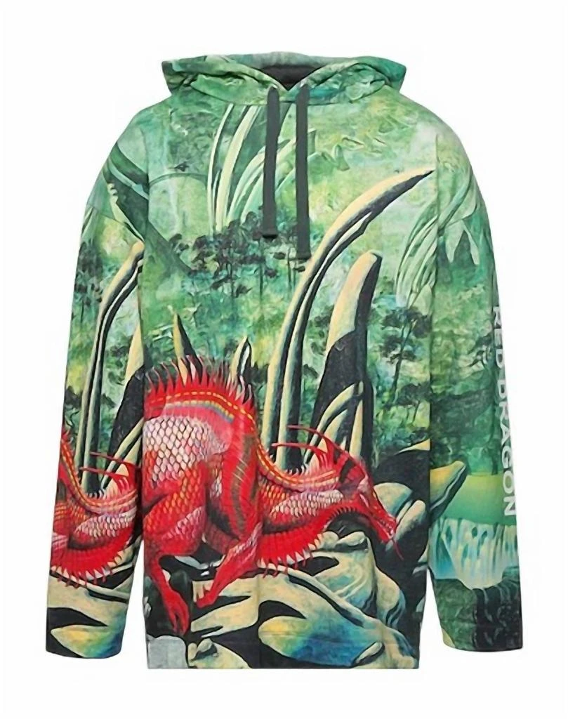 Valentino Valentino - Red Dragon Print Hoodie 3