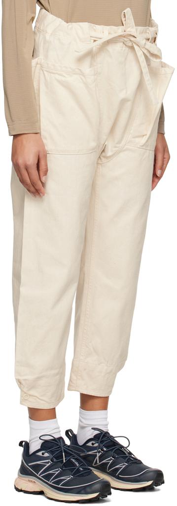 Snow Peak Off-White Noragi Trousers