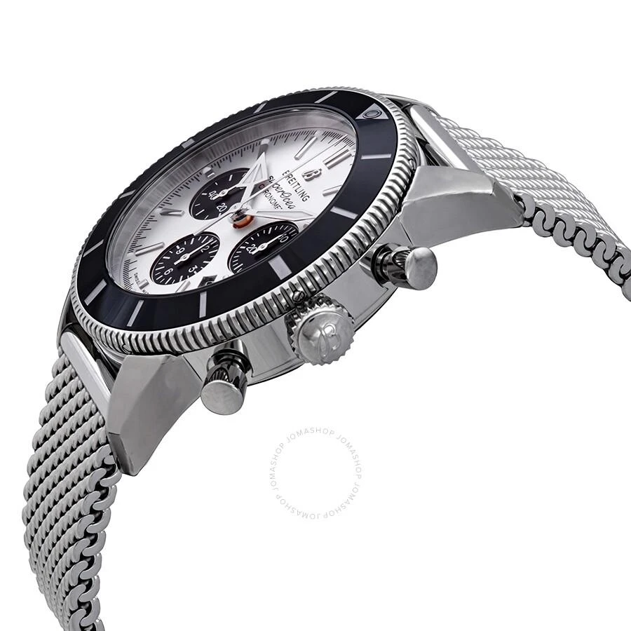 BREITLING Superocean Heritage II Chronograph 44 Automatic Chronometer Silver Dial Men's Watch AB0162121G1A1 2