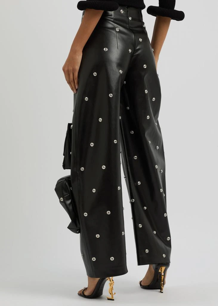 A.W.A.K.E MODE Stud-embellished faux leather trousers 3