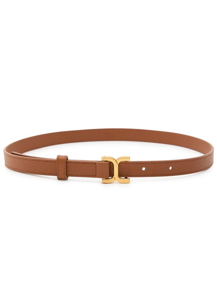 Chloé Marcie grained-leather belt