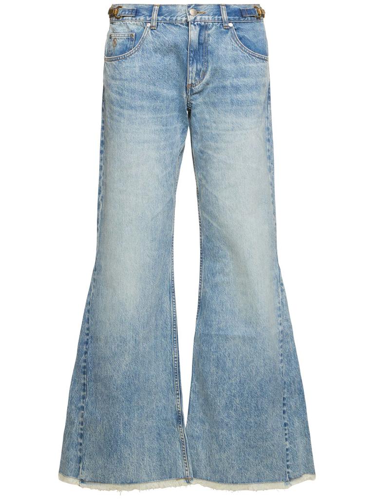 デニム・ジーパン STELLA McCARTNEY Embellished Feather Cut Out Jeans Stella McCartney Denim Embellished Hotfix Jeans | Harrods US