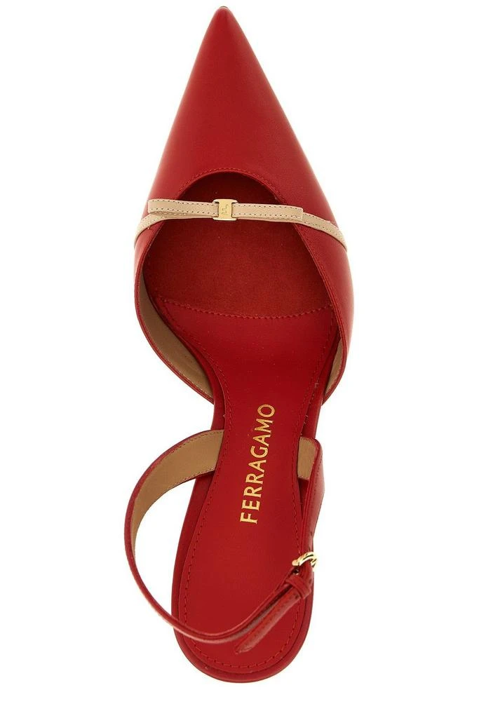 Salvatore Ferragamo Ferragamo Gylla Mini Bow Slingback Pumps 4