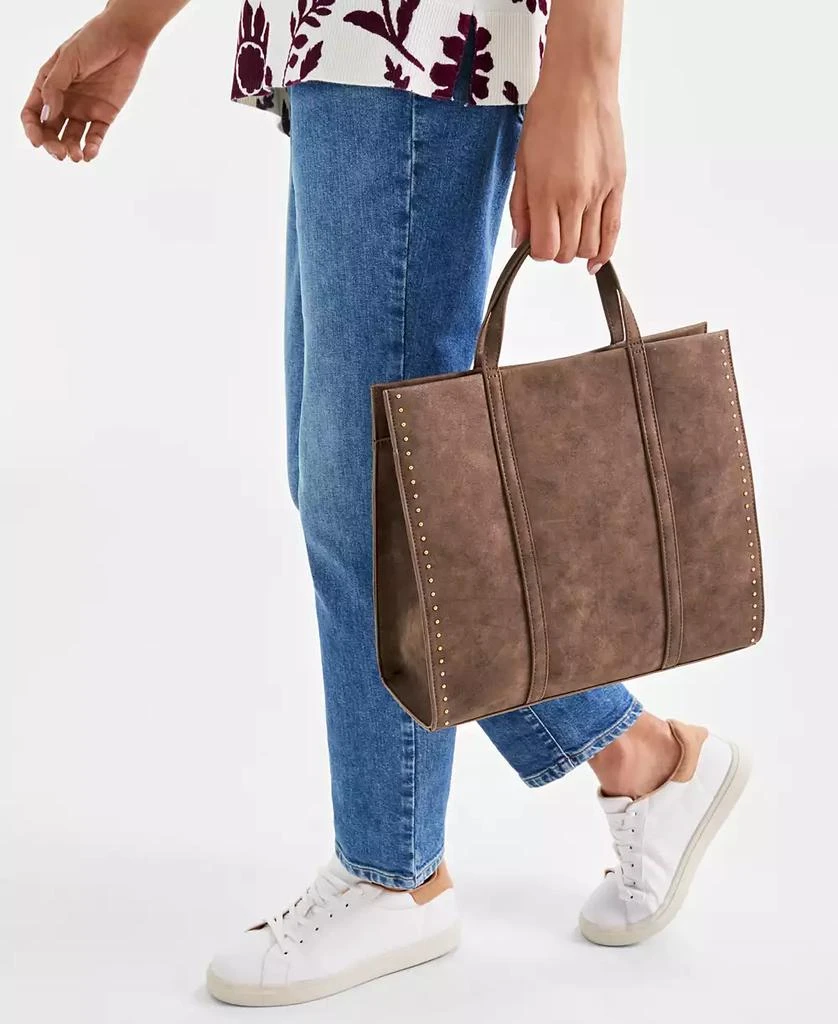 Style & Co Whip-Stitch Soft 4-Poster Tote, Exclusively at Macy's 6