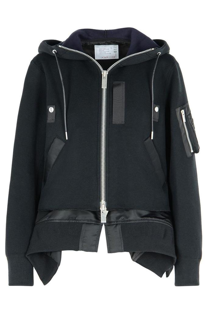 Shop Sacai Asymmetric Hoodie on Sale at BeyondStyle – Get 43