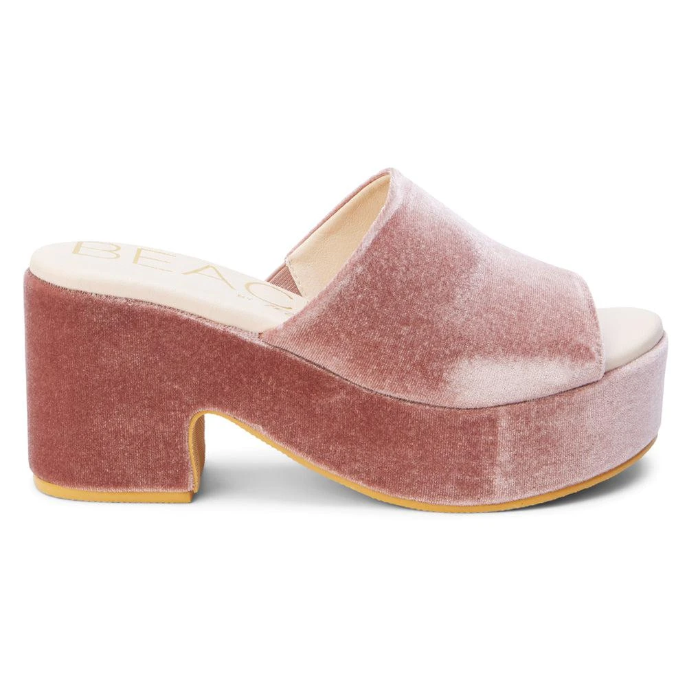 BEACH by Matisse Terry Velvet Platform Clog Sandals 1