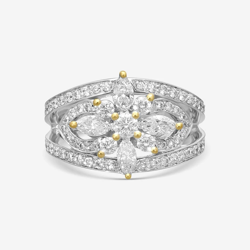 Kwiat Kwiat 18K White Gold Diamond Statement Ring Sz. 6.75 17518