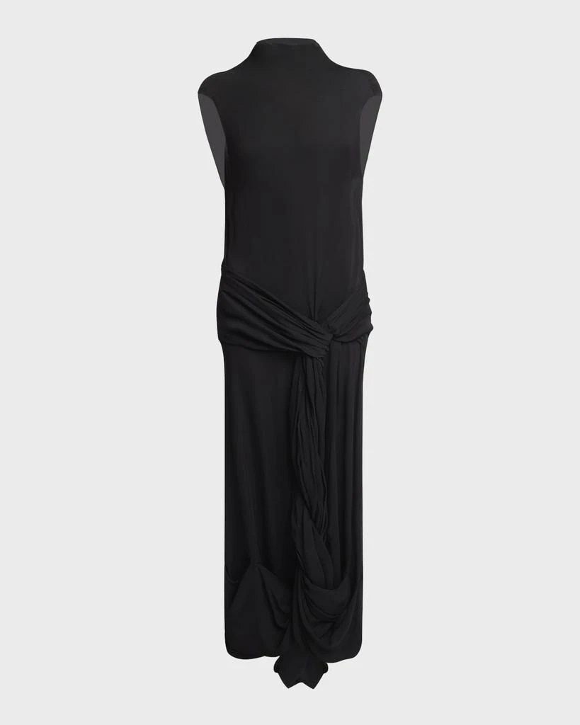 JW Anderson Twisted Drape Sleeveless Backless Maxi Dress 1