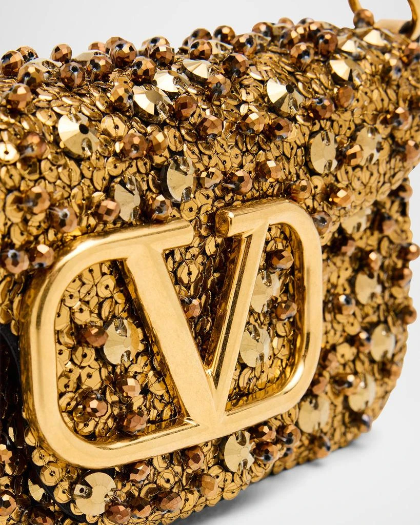 Valentino VLOGO Small Sequined Shoulder Bag 6