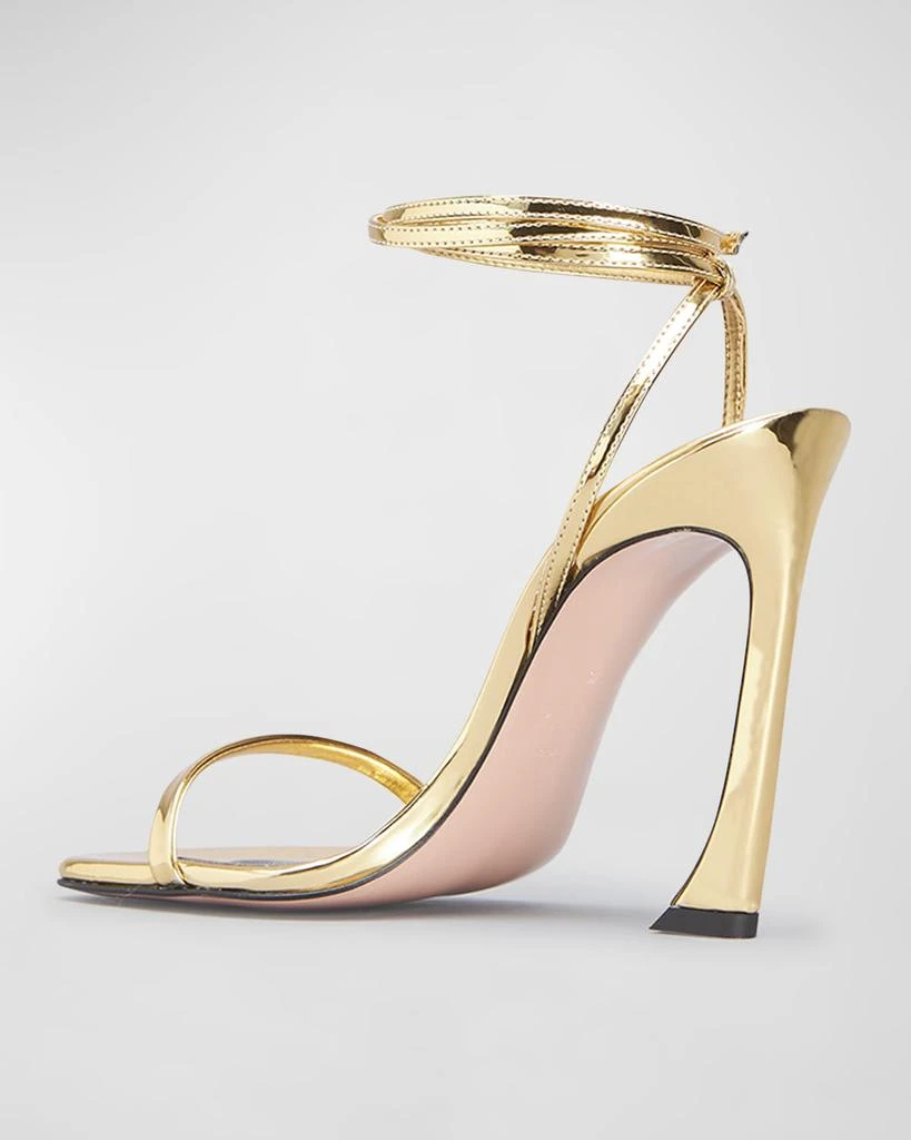 Piferi Fade Vegan Metallic Ankle-Wrap Sandals 3