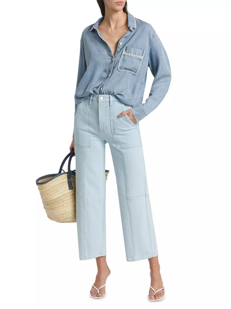 Rails Getty High-Rise Crop Utility Jeans