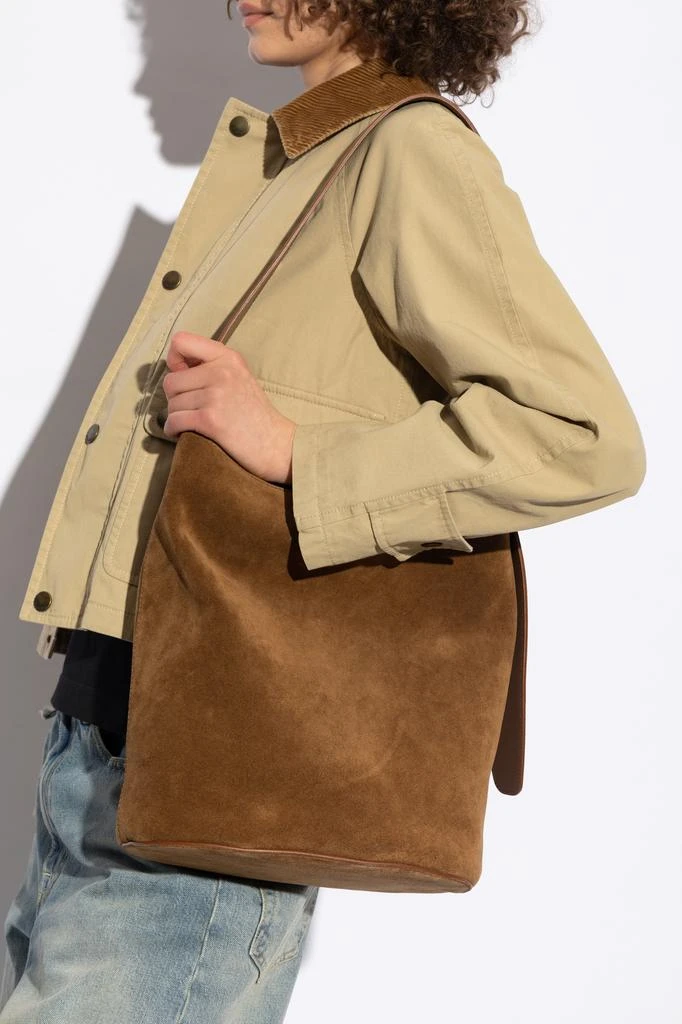 LIÉ STUDIO Suede The Norma bag in shopper style 2