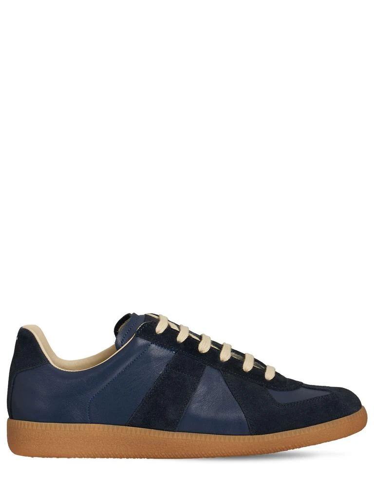 MAISON MARGIELA 20mm Replica Leather & Suede Sneakers 1