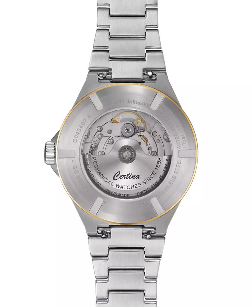 Certina Unisex Swiss Automatic DS-7 Powermatic 80 Two-Tone Stainless Steel Bracelet Watch 39mm