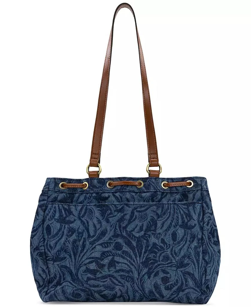 Patricia Nash Mouliana Small Denim Drawstring Satchel 3