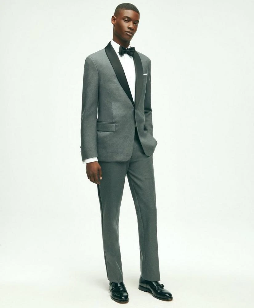 Brooks Brothers Slim Fit Wool Hopsack Tuxedo Pants 6