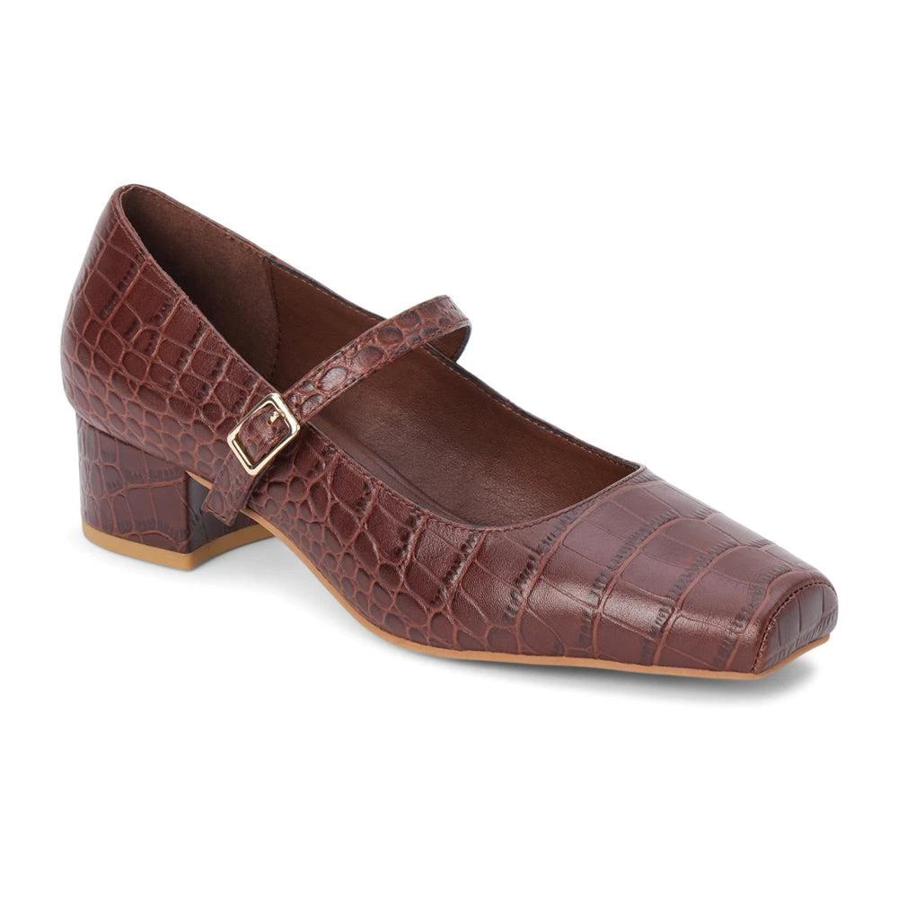 Matisse Mirabelle Croc Print Square Toe Mary Jane Pumps 2