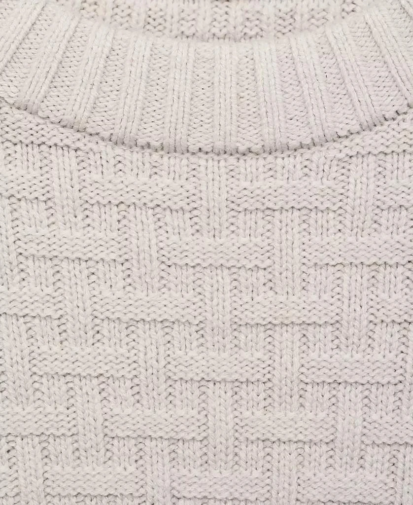 Mango Men's Crossed-Knit Sweater 11