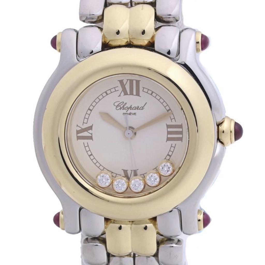Chopard Happy Sport Stainless Steel yellow gold (18K) Wristwatch (Pre-Owned)