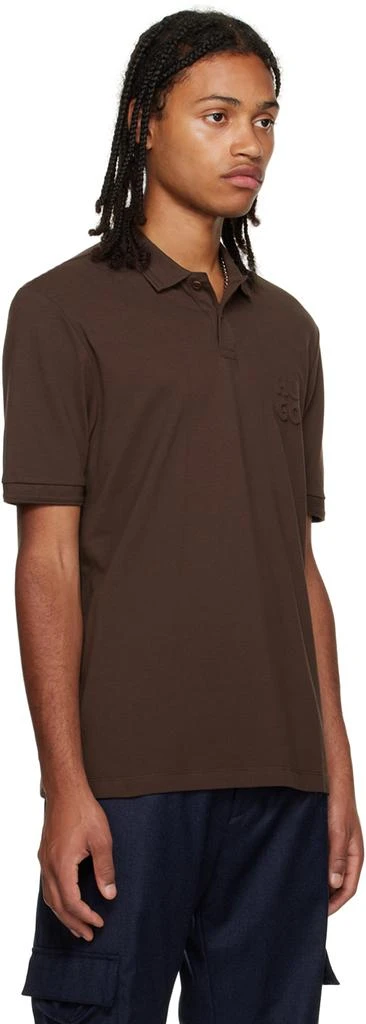 Hugo Boss Brown Embossed Polo 2