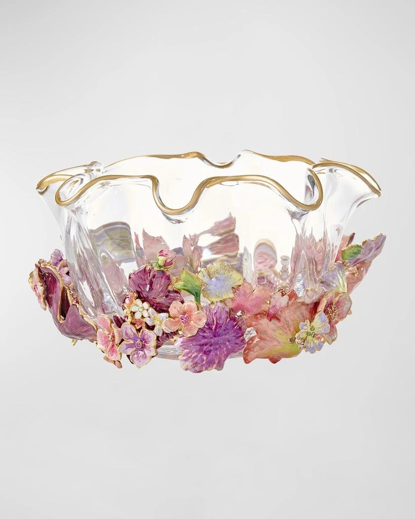 Jay Strongwater Small Bouquet Ruffle Flower Bowl 3