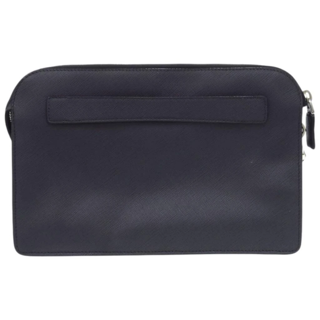 Prada Saffiano Saffiano Triangle Clutch Bag (Pre-Owned) 2