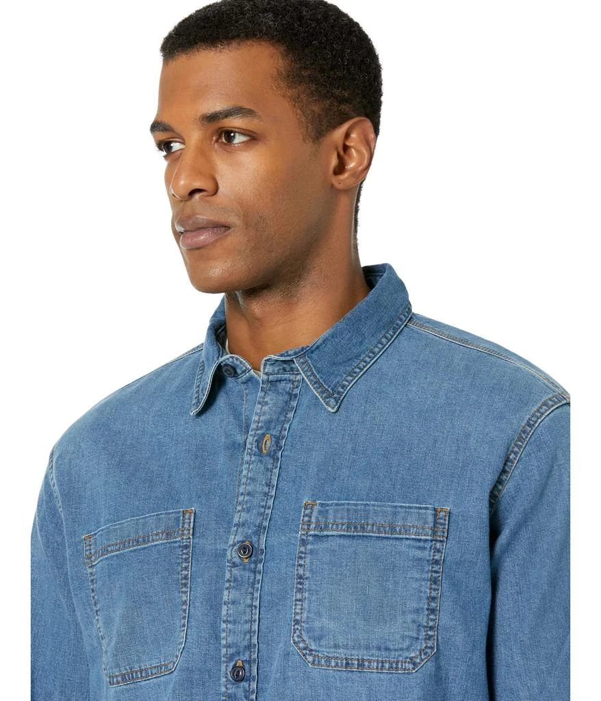 L.L.BEAN BeanFlex Denim Shirt Traditional Fit 3