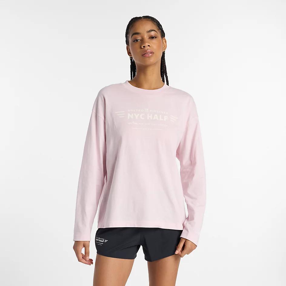 New Balance United Airlines NYC Half Graphic Long Sleeve