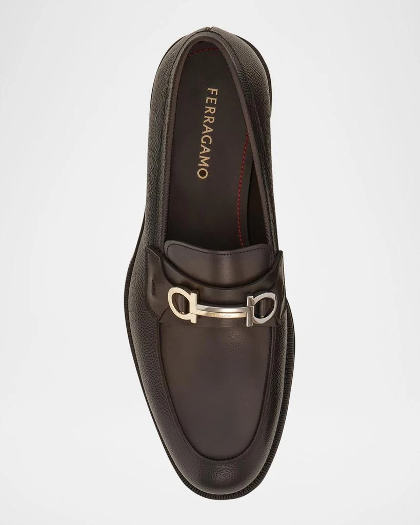 Salvatore Ferragamo Men's Benedict Gancio Leather Loafers 4