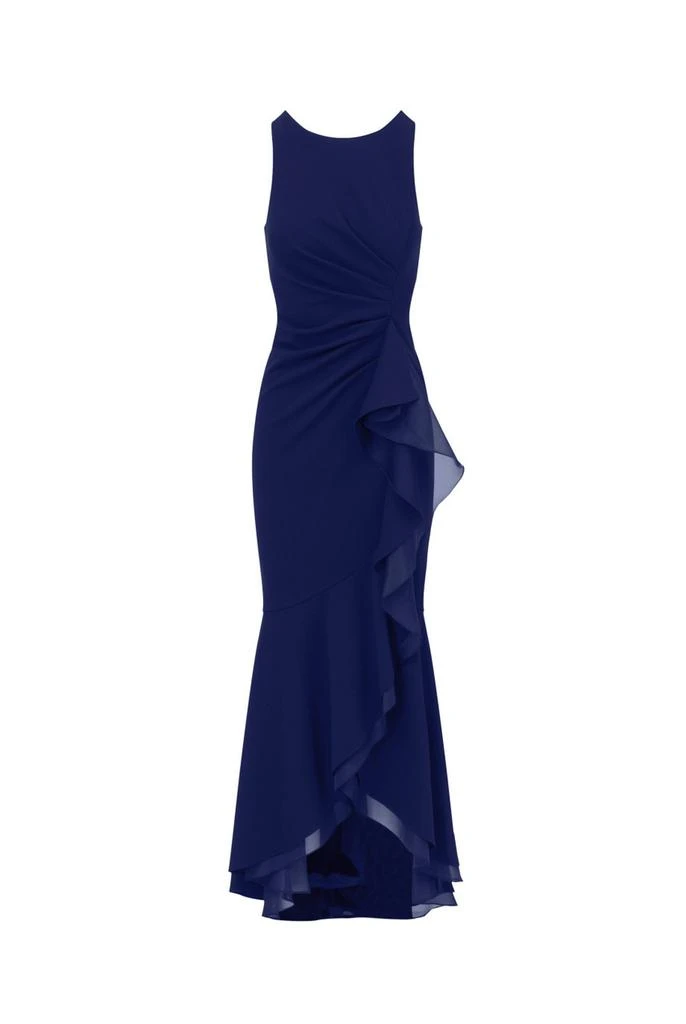 Adrianna Papell Ruffle crepe halter gown - Dresses & Skirts - BeyondStyle Adrianna Papell Ruffle crepe halter gown - Dresses & Skirts - BeyondStyle