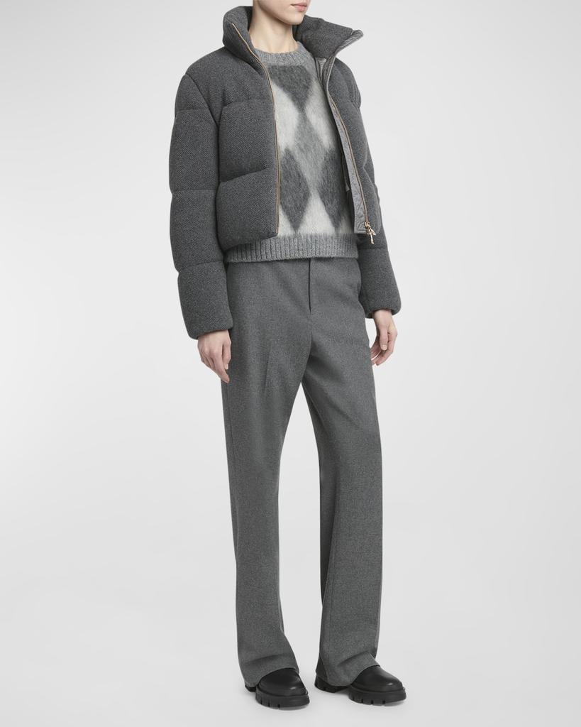 Moncler Breze Cashmere-Blend Puffer Jacket - Coats - Free Moncler Breze Cashmere-Blend Puffer Jacket - Coats - Free