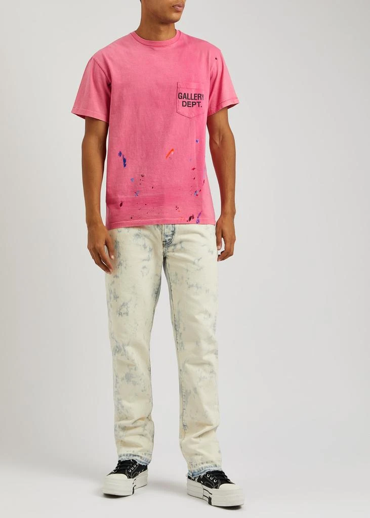 GALLERY DEPT. Paint-splattered logo cotton T-shirt  4