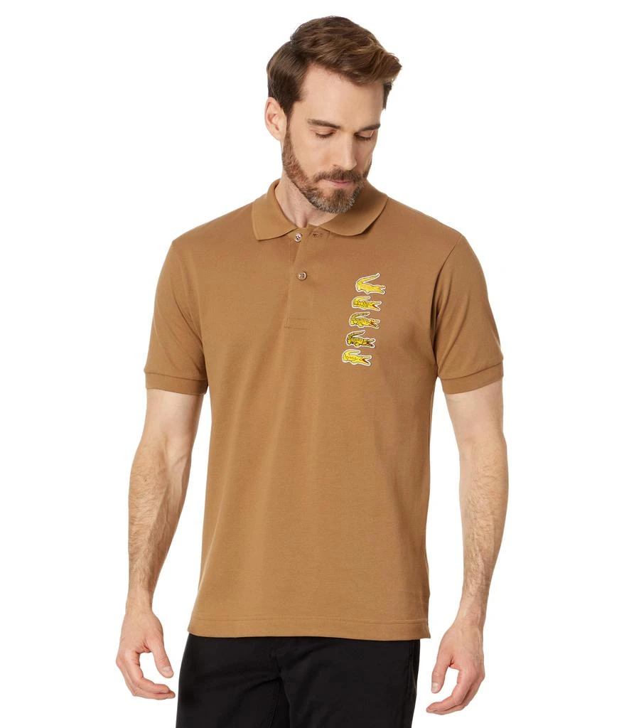Lacoste Croc Badge Pique Polo Shirt 1