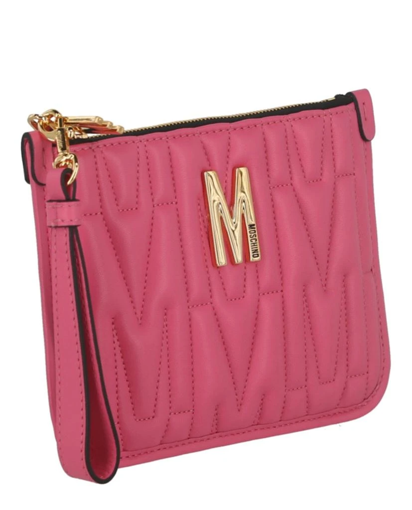 Moschino Quilted 'M' Logo Wristlet 2