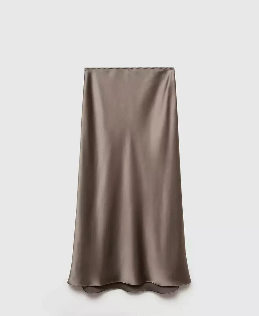 MANGO Women's Midi Satin Skirt 2