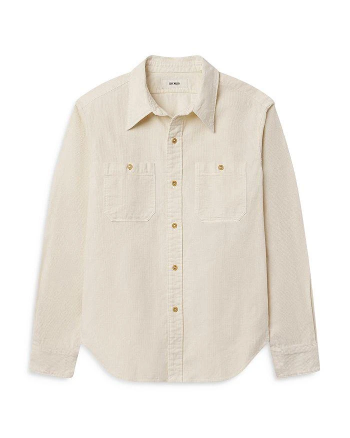 Buck Mason Craftsman Station Cotton Corduroy Classic Fit Button Down Work Shirt 4