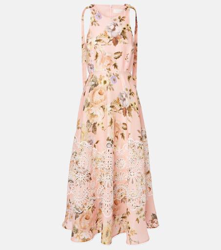 【Zimmermann】Acacia broderie anglaise linen midi dress Zimmermann Acacia broderie anglaise linen midi dress
