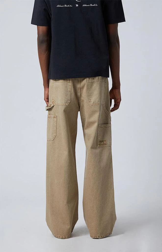 PacSun Blake Extreme Baggy Jeans Carpenter Tan 4
