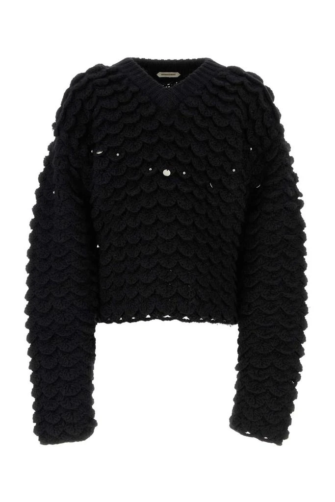 Namacheko Namacheko Long-Sleeved V-Neck Chunky-Knit Jumper 1