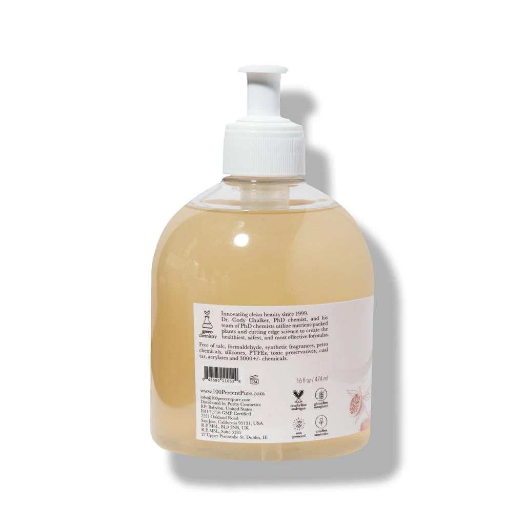 100% Pure Pink Grapefruit Shower Gel 16oz 3