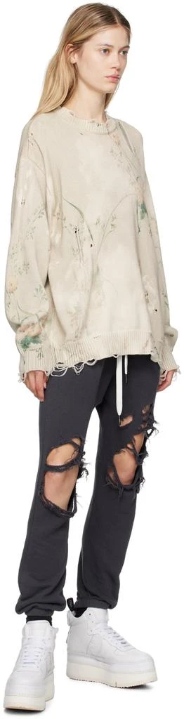 R13 White Leather Riot High Top Sneakers 5
