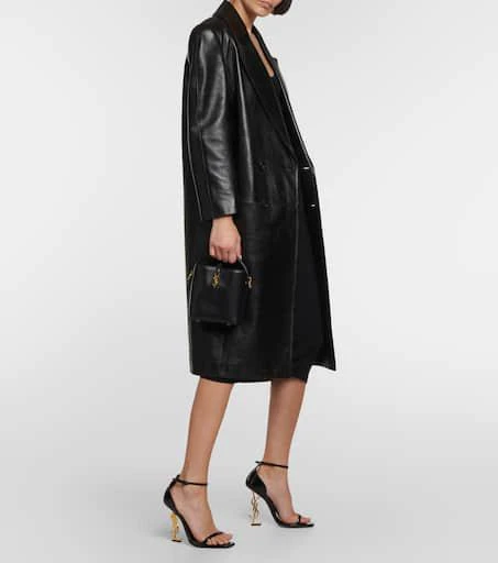 Yves Saint Laurent Le 37 Mini leather bucket bag 5