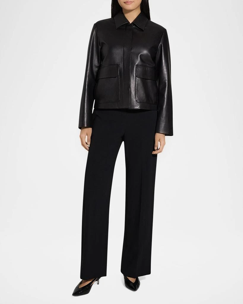 Theory Boxy Leather Jacket 2