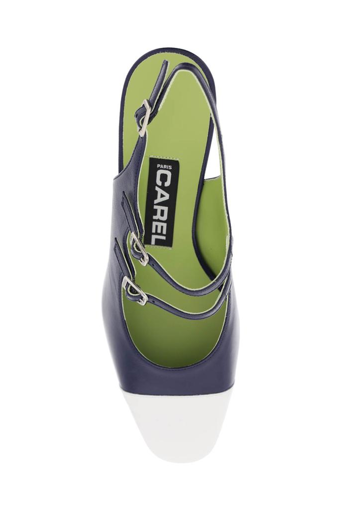 CAREL patent leather papaya slingback mary jane