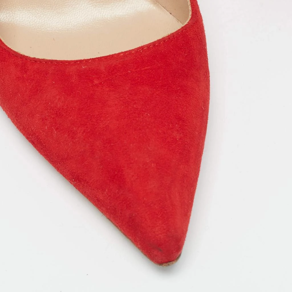 Manolo Blahnik Manolo Blahnik Red Suede BB Pumps Size 36.5 9