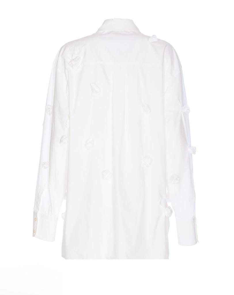 Max Mara Oversized 3d Rose Detail Shirt